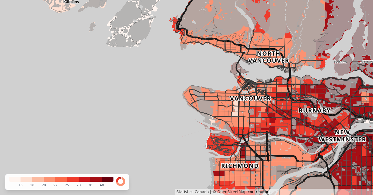 Median Commute Duration | CensusMapper